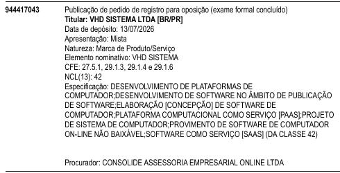 VHD SISTEMA