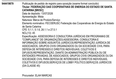 FECOERUSC Federação das Cooperativas de Energia do Estado de Santa Catarina