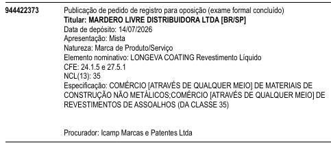 LONGEVA COATING Revestimento Líquido