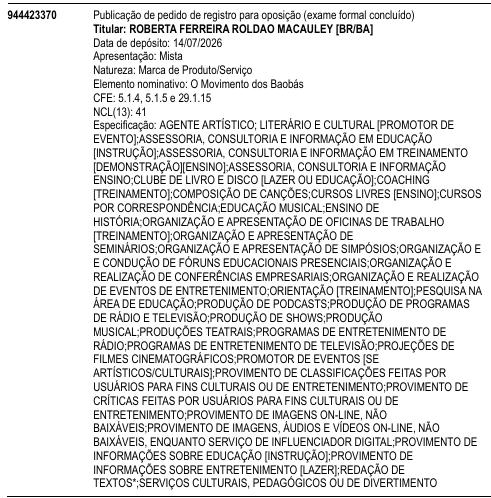 O Movimento dos Baobás