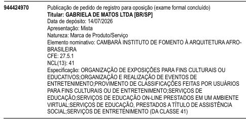 CAMBARÁ INSTITUTO DE FOMENTO À ARQUITETURA AFRO- BRASILEIRA
