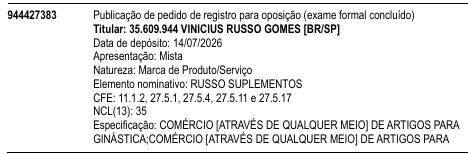 RUSSO SUPLEMENTOS