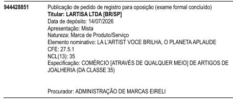 LA L'ARTIST VOCE BRILHA, O PLANETA APLAUDE