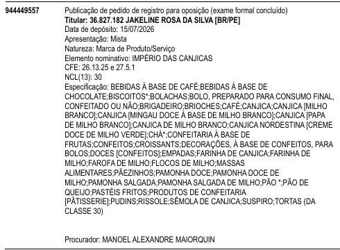 IMPÉRIO DAS CANJICAS