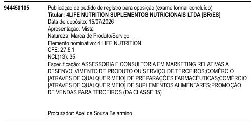 4 LIFE NUTRITION