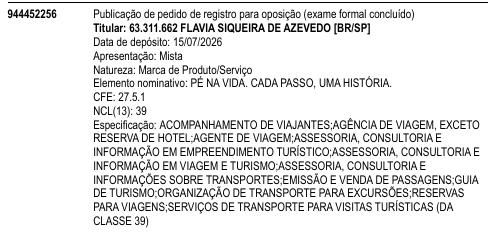 PÉ NA VIDA. CADA PASSO, UMA HISTÓRIA.