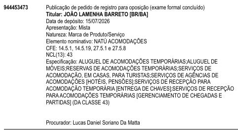 NATÚ ACOMODAÇÕES