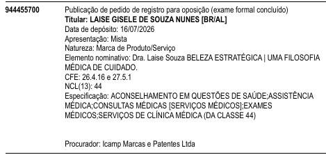 Dra. Laise Souza BELEZA ESTRATÉGICA | UMA FILOSOFIA MÉDICA DE CUIDADO.