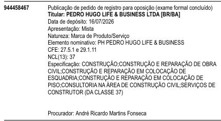 PH PEDRO HUGO LIFE & BUSINESS
