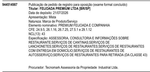 PREMIUM FEIJOADA E COMPANHIA