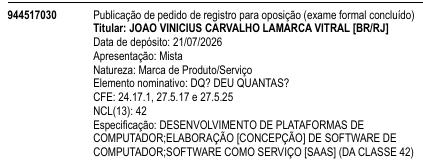 DQ? DEU QUANTAS?