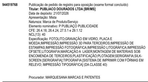 P PUBLIAÇO PUBLICIDADE