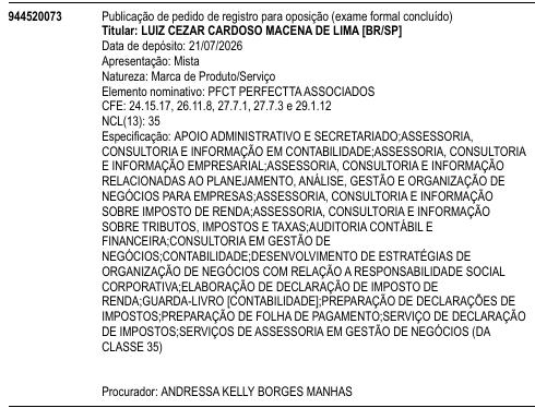 PFCT PERFECTTA ASSOCIADOS