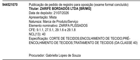 ZARIFA PLISSADOS