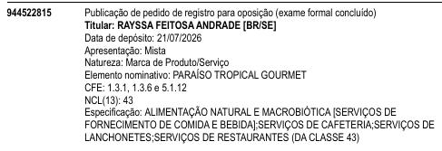 PARAÍSO TROPICAL GOURMET