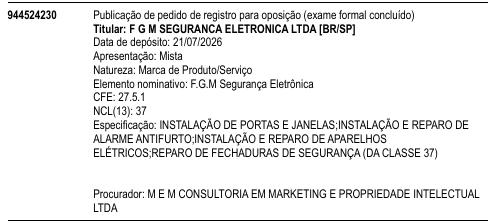 F.G.M Segurança Eletrônica
