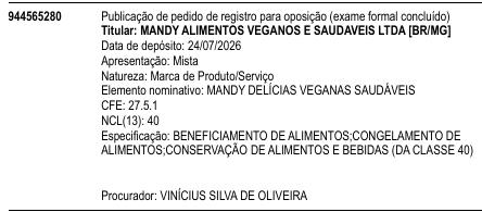 MANDY DELÍCIAS VEGANAS SAUDÁVEIS