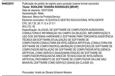 IA SCHOOLS GESTÃO EDUCACIONAL INTELIGENTE