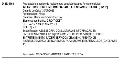 GIRO TICKET