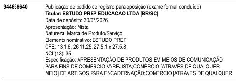 ESTUDO PREP
