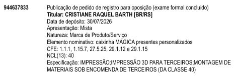 caixinha MÁGICA presentes personalizados