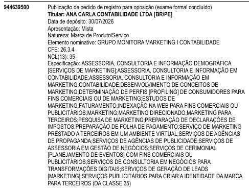 GRUPO MONITORA MARKETING I CONTABILIDADE