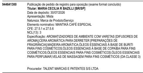 MANTIKÁ CAFÉ ESPECIAL
