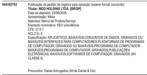 KEV previdência