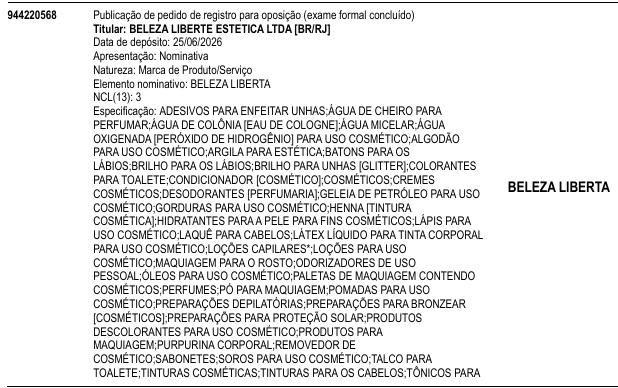 BELEZA LIBERTA
