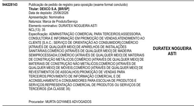 DURATEX NOGUEIRA ASTI