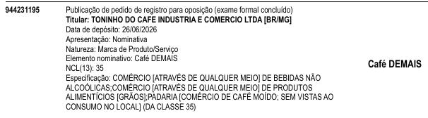 Café DEMAIS Café DEMAIS