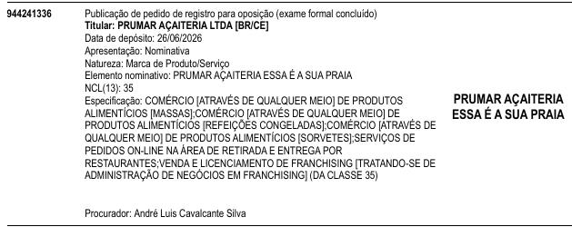 PRUMAR AÇAITERIA ESSA É A SUA PRAIA