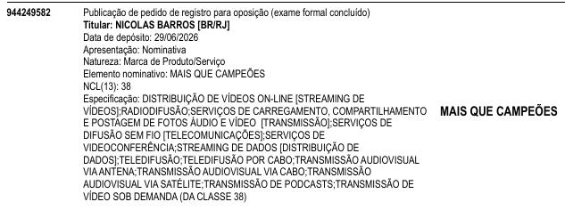 MAIS QUE CAMPEÕES