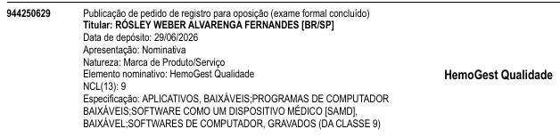HemoGest Qualidade