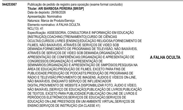 A FALHA OCULTA
