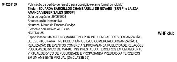 WHF club