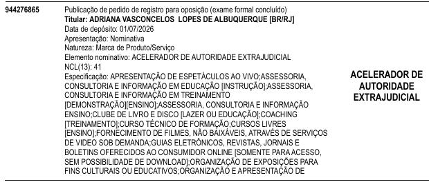 ACELERADOR DE AUTORIDADE EXTRAJUDICIAL