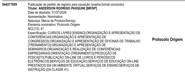 Protocolo Origem