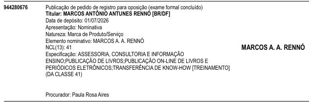 MARCOS A. A. RENNÓ MARCOS A. A. RENNÓ