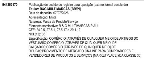 R & G MULTIMARCAS PIAUÍ