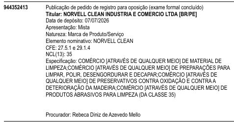 NORVELL CLEAN