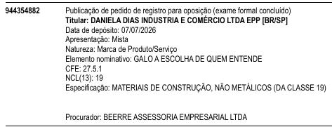 GALO A ESCOLHA DE QUEM ENTENDE