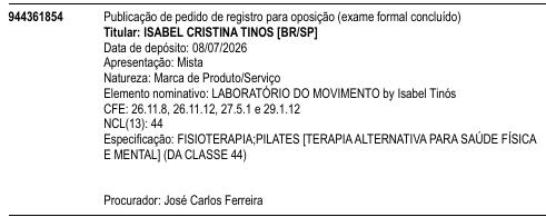 LABORATÓRIO DO MOVIMENTO by Isabel Tinós