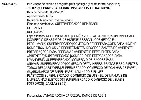 SUPERMERCADOS BEMBRASIL