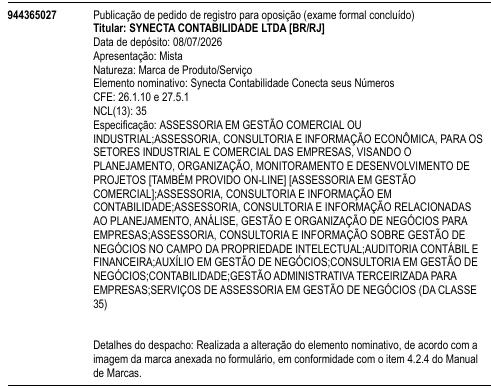 Synecta Contabilidade Conecta seus Números