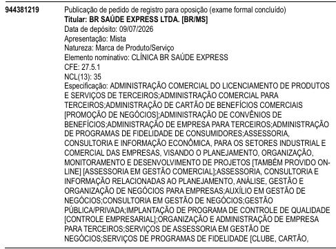 CLÍNICA BR SAÚDE EXPRESS