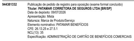 PATAMAR BENEFÍCIOS
