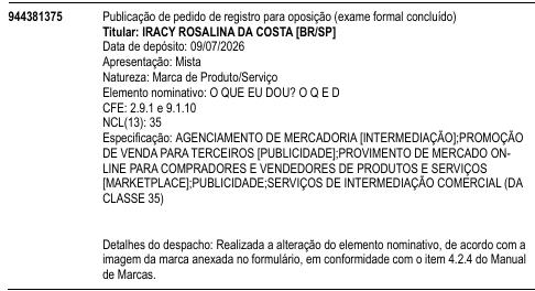 O QUE EU DOU? O Q E D