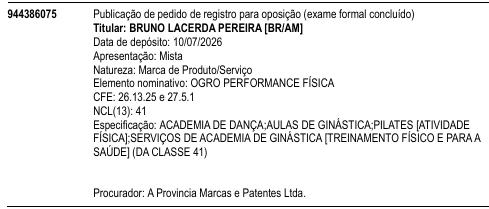 OGRO PERFORMANCE FÍSICA