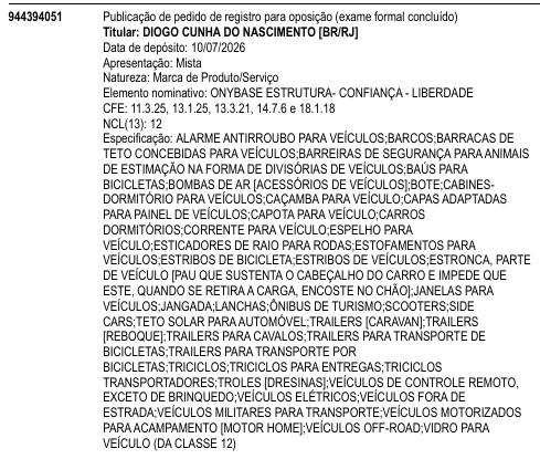 ONYBASE ESTRUTURA- CONFIANÇA - LIBERDADE